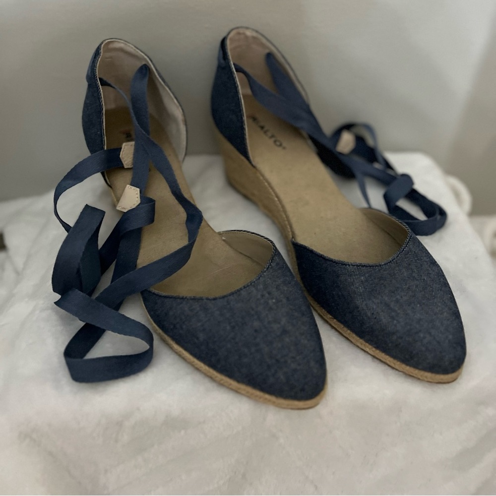 Rialto Wrap Wedge Heels - never worn!